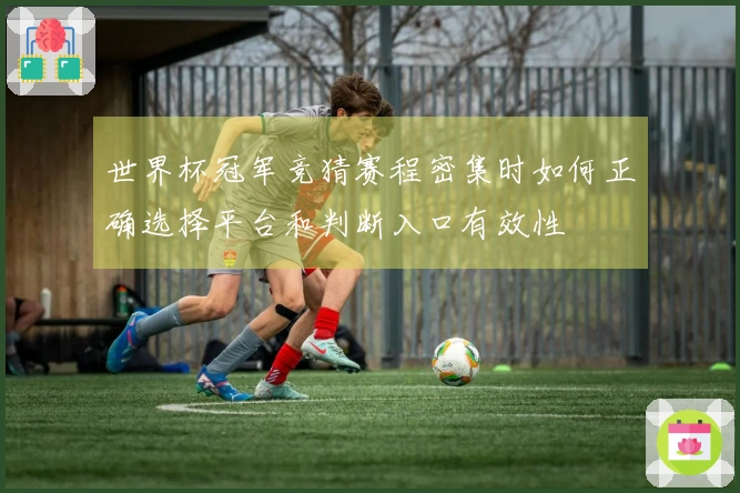 世界杯冠军竞猜赛程密集时如何正确选择平台和判断入口有效性